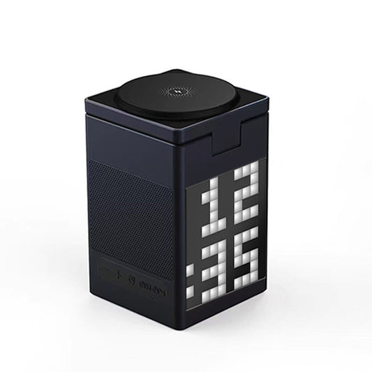 15W 6-in-1 Magnetic Wireless Charging Station – LED Pixel Alarm Clock, Bluetooth Speaker, Fast Charger for iPhone 17/16/15/14 Pro Max, AirPods Pro, Apple Watch Ultra/9/8