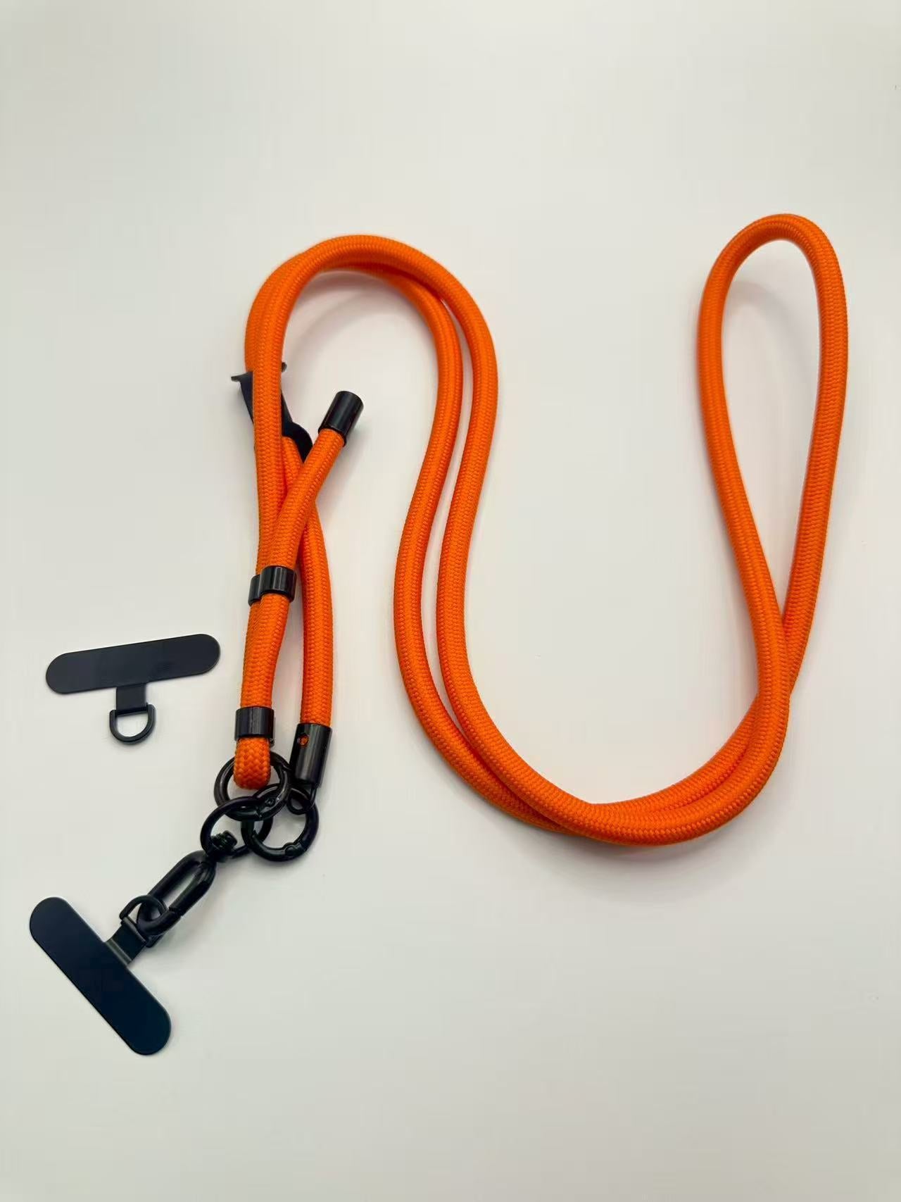 Universal Phone Lanyard, Anti-Theft Crossbody Strap for iPhone 17 Pro Max and Most Smartphones, 8mm thick rope mobile phone lanyard stainless steel gasket and back climbing rope lanyard