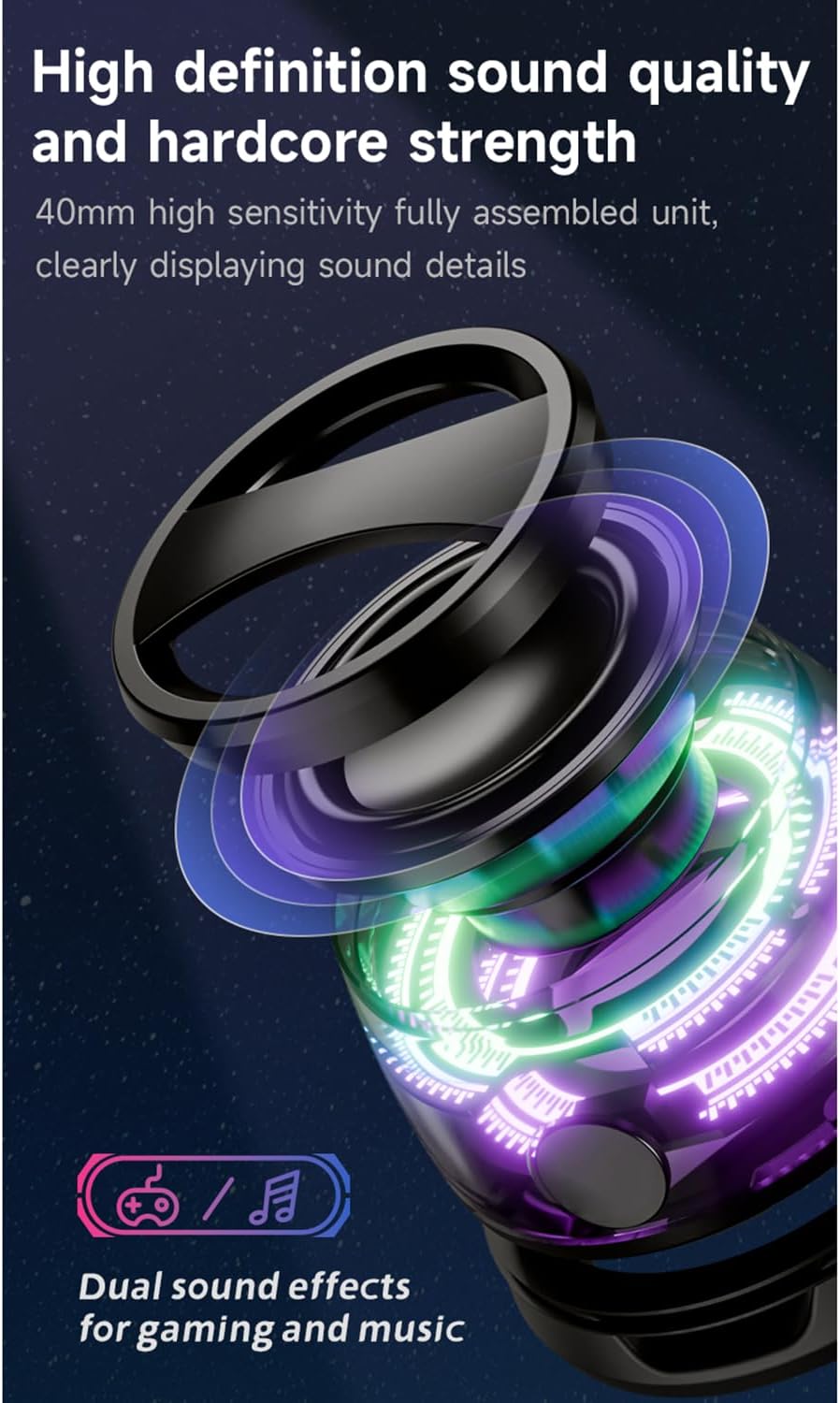 Magnetic Bluetooth Speaker,Multifunctional Portable G200 Speaker with Multi RGB Color Light Show-3D Surround Sound Effect,Phone Stand for iPhone, Android, TWS Pairing