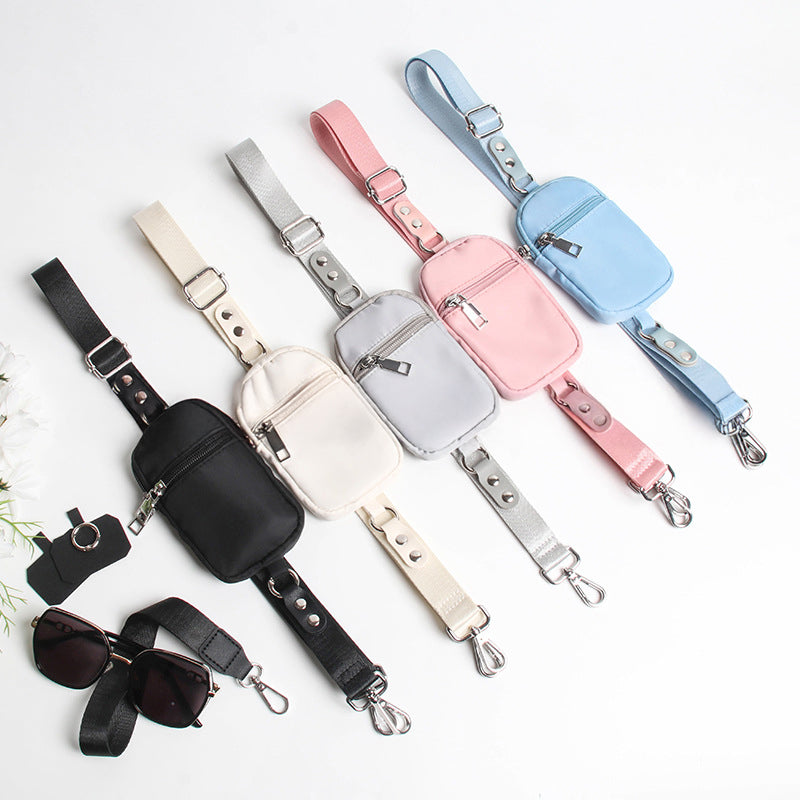 Clip and Go Strap for Phone with Wallet Crossbody, Adjustable Phone Lanyard with Detachable Wallet