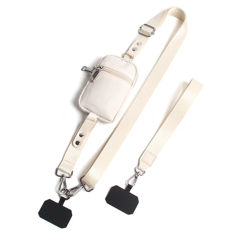 Clip and Go Strap for Phone with Wallet Crossbody, Adjustable Phone Lanyard with Detachable Wallet